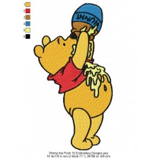 Winnie the Pooh 15 Embroidery Designs